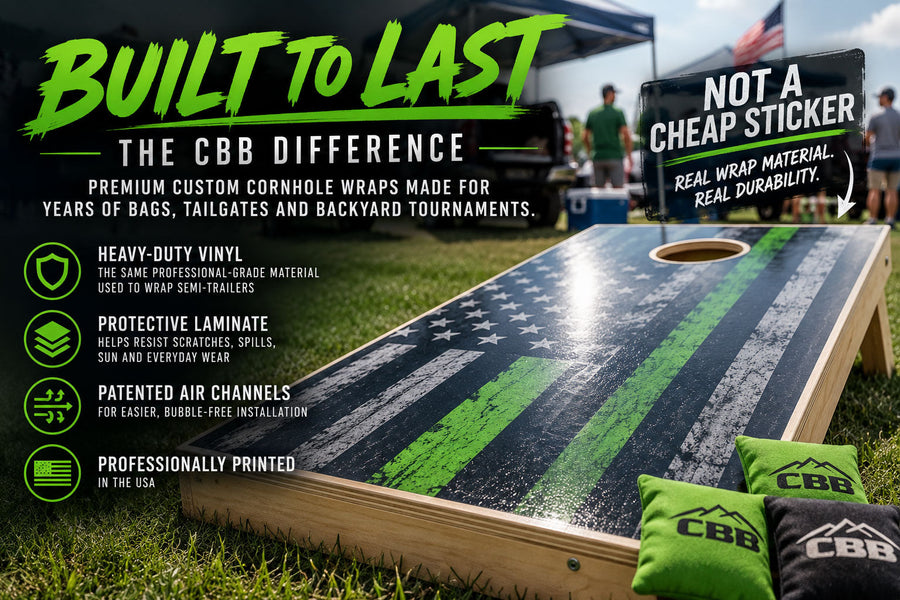 Built to Last: Why Our Cornhole Wraps Are Not Cheap Stickers