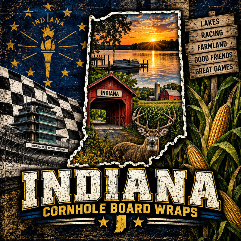Indiana Cornhole Board Designs