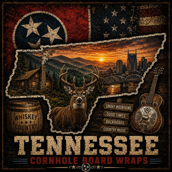 Tennessee Cornhole Board Wraps