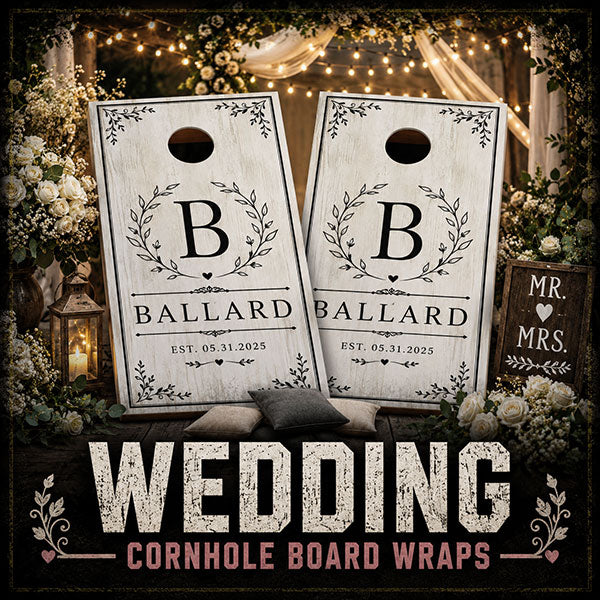 Custom Wedding Cornhole Boards