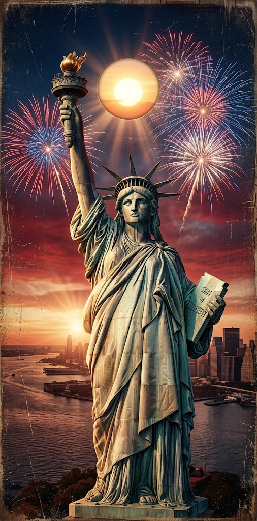 Lady Liberty Fireworks